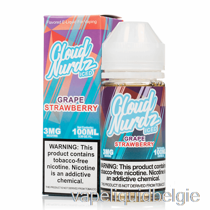 Vape-vloeistof Ijskoude Druif Aardbei - Cloud Nurdz - 100ml 6mg